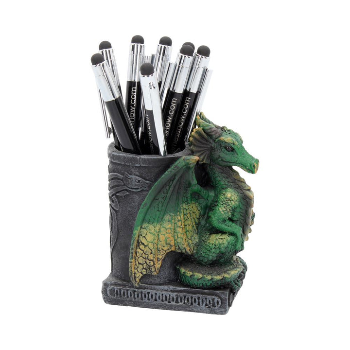 Nemesis NEM2564 Now Green Wyrm Dragon Pen Pot Holder