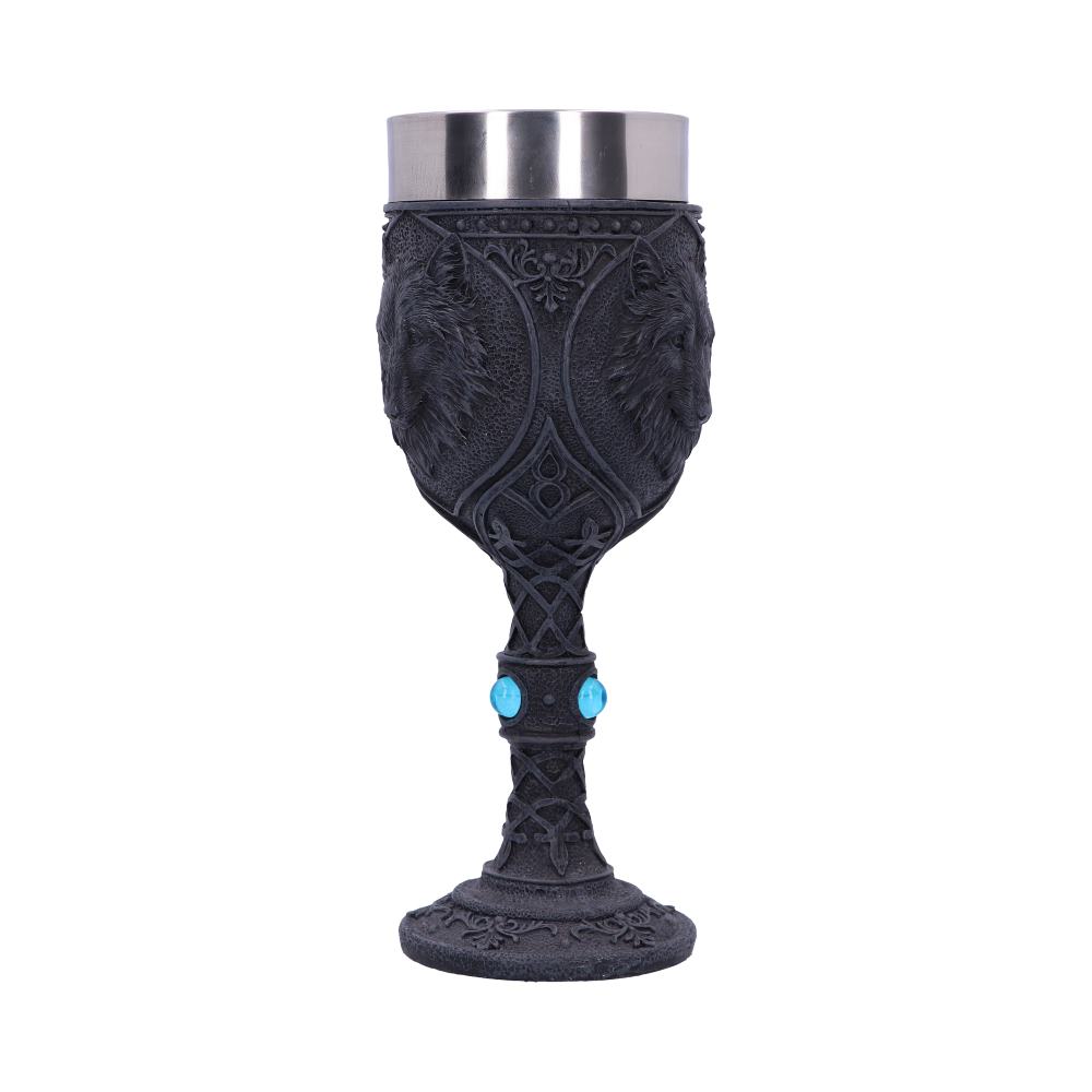 Nemesis Now - Night Wolf Black Gothic Goblet with Celtic Knot Design 5