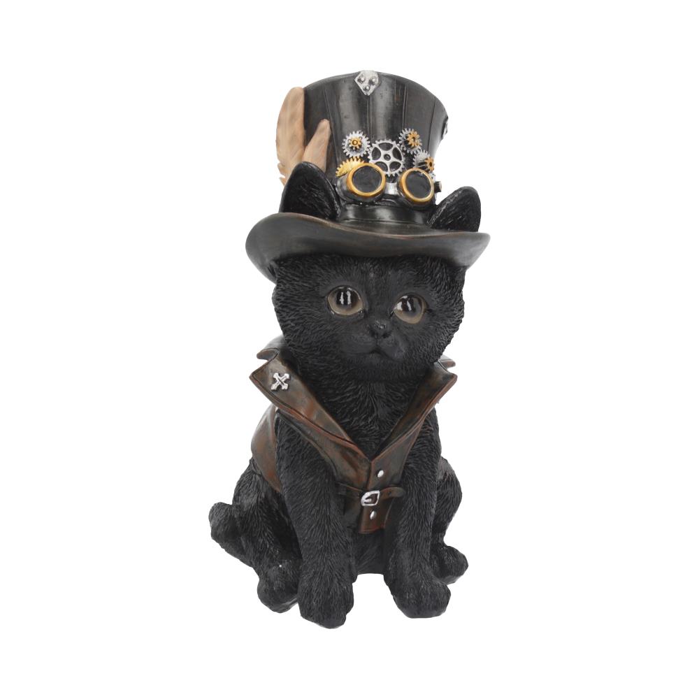 Nemesis Now Cogsmiths Cat 18.5cm Figurine Black, Resin