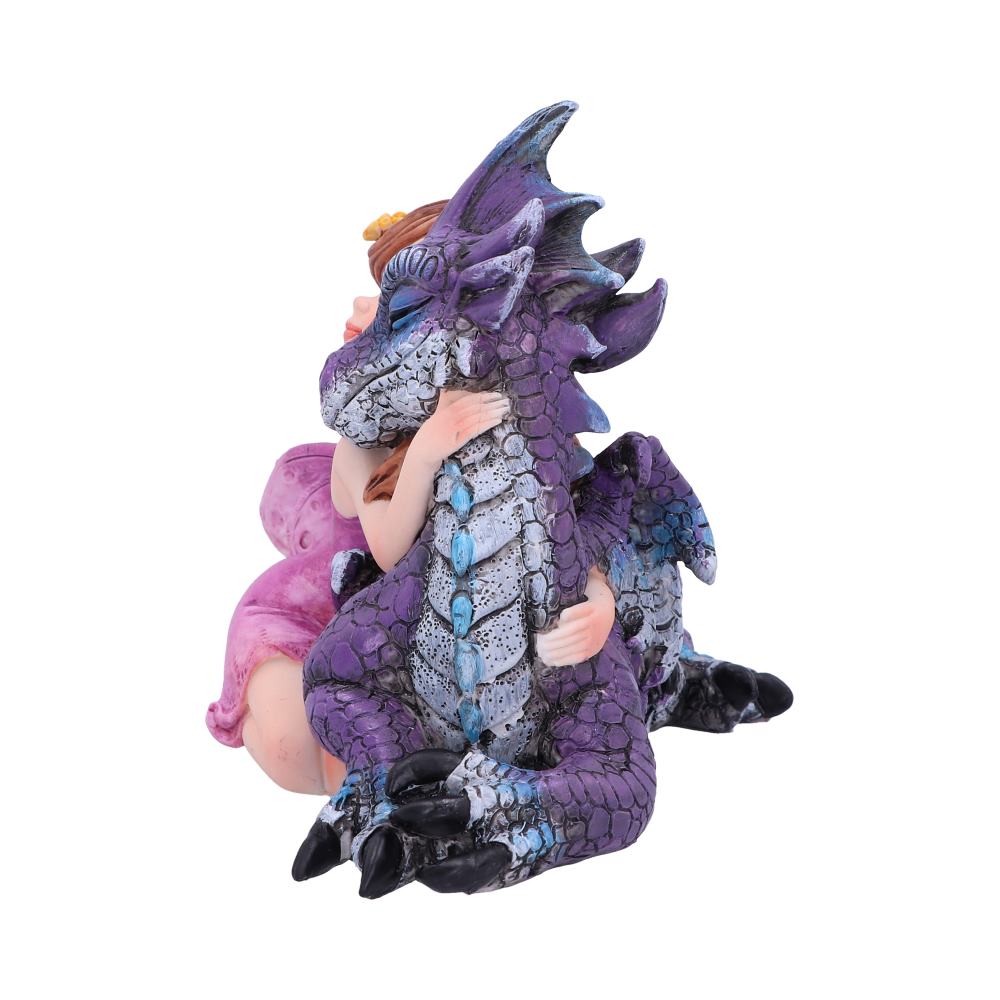 Nemesis Now U5072R0 Companion Cuddle Fairy and Purple Dragon Hugging Figurine, P