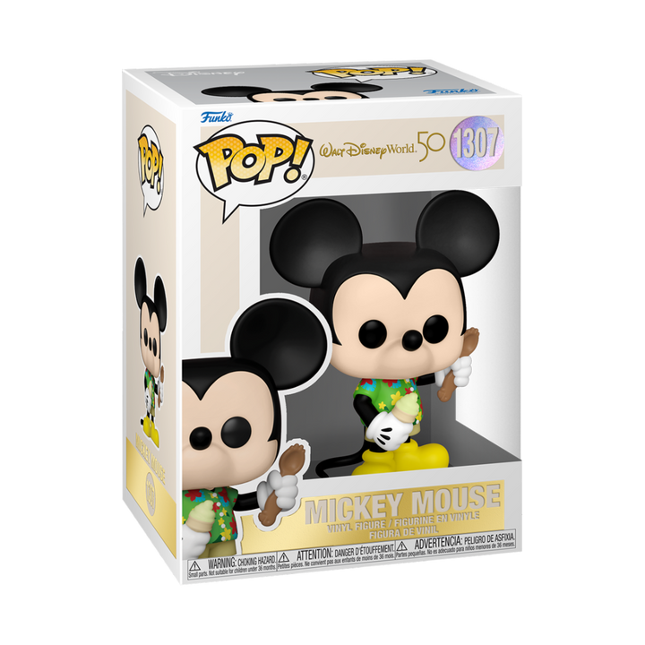 Walt Disney World 50th Anniversary - Aloha Mickey Funko 65716 Pop! Vinyl #1307